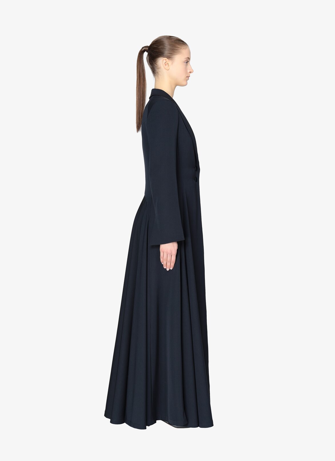 Long Tailored Coat ALAÏA NIGHT BLUE LONG TAILORED COAT